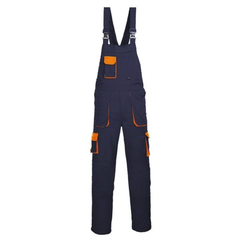 Portwest TX12 Texo Kontraszt mellesnadrág (tengerészkék/narancs)