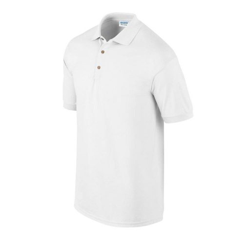 Gildan Ultra Cotton galléros póló (fehér)