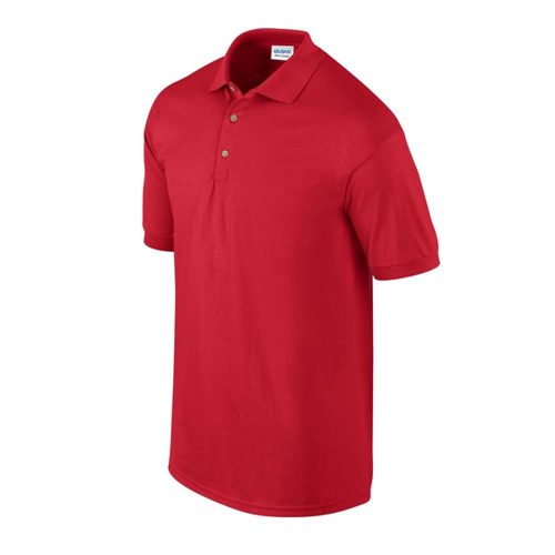 Gildan Ultra Cotton galléros póló (piros)
