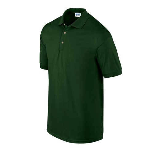 Gildan Ultra Cotton galléros póló (sötétzöld)