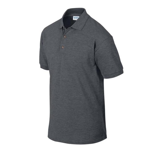 Gildan Ultra Cotton galléros póló (sötétszürke)