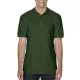 Gildan Premium Cotton galléros póló (sötétzöld)