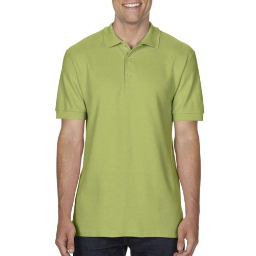 Gildan Premium Cotton galléros póló (kiwi)