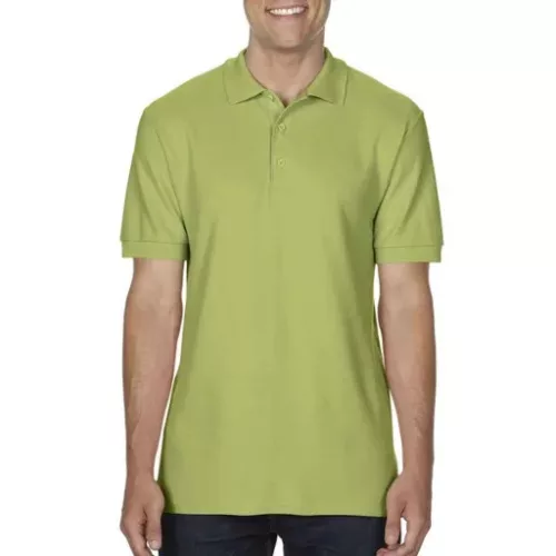 Gildan Premium Cotton galléros póló (kiwi)