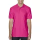 Gildan Premium Cotton galléros póló (rózsaszín)