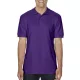 Gildan Premium Cotton galléros póló (lila)