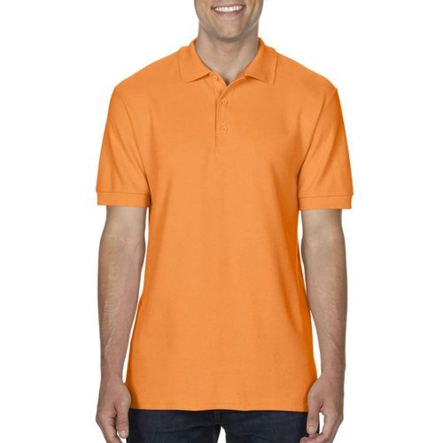 Gildan Premium Cotton galléros póló (narancs)