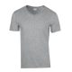 Gildan Softstyle V-nyakú póló (sportszürke)