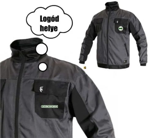 Feliratozás kabátra - kis logó bal zseben (120x30, 80x80)