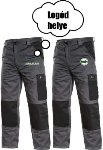 Feliratozás nadrágra - kis logó bal zseben (120x30, 80x80)