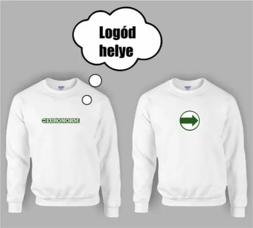 Feliratozás pólóra - nagy logó elöl középen (220x50, 180x180)