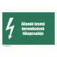 Állandó üzemű berendezések főkapcsolója 1