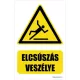 Elcsúszás veszélye
