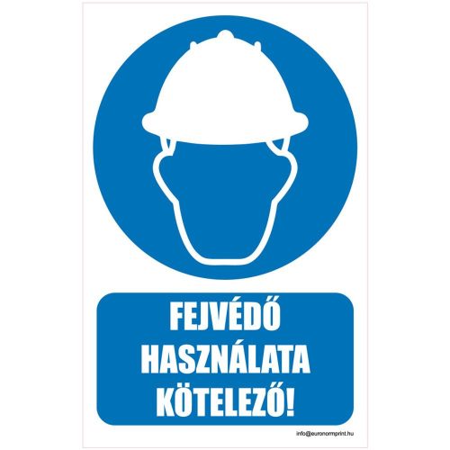 Fejvédő használata kötelező!