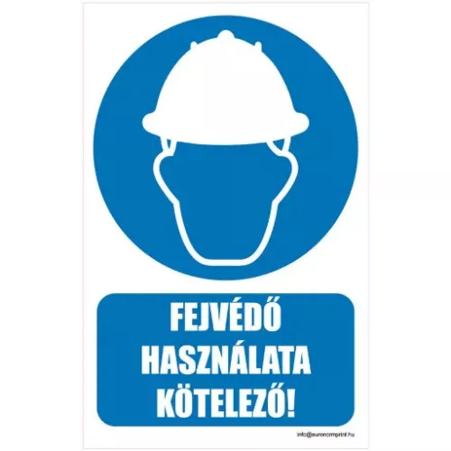 Fejvédő használata kötelező!