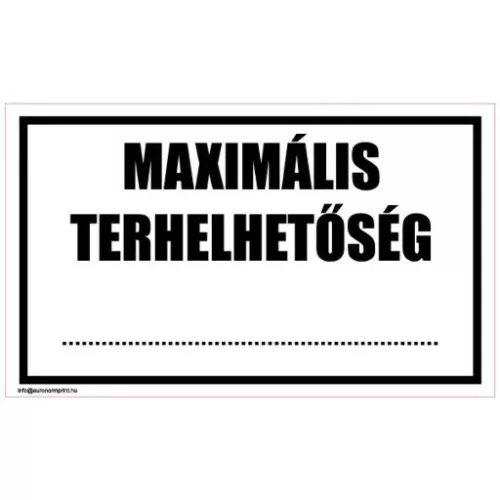Maximális terhelhetőség
