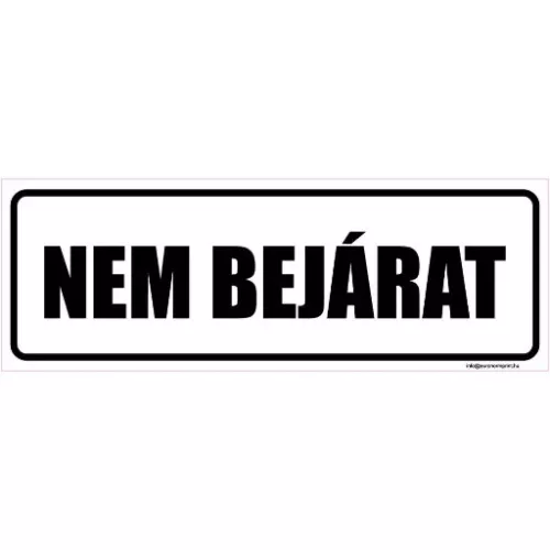 Nem bejárat