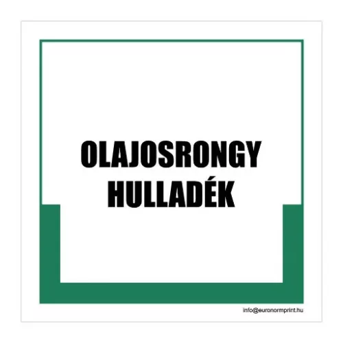 Olajosrongy hulladék