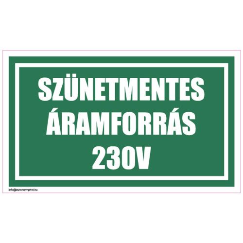 Szünetmentes áramforrás 230 V