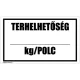 Terhelhetőség ... kg/polc