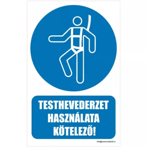 Testhevederzet használata kötelező