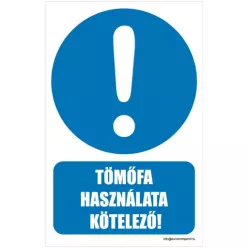 Tömőfa használata kötelező!