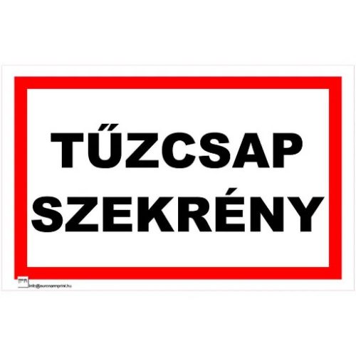 Tűzcsap szekrény