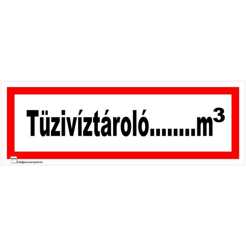 Tűzivíztároló ... m3