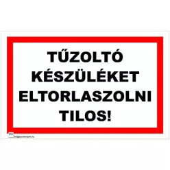 Tűzoltókészüléket eltorlaszolni tilos!