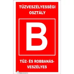 Tűzveszélyességi osztály "B"