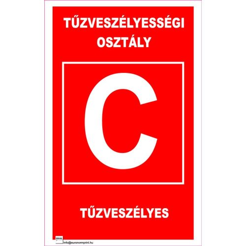Tűzveszélyességi osztály "C"