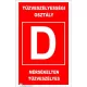 Tűzveszélyességi osztály "D"