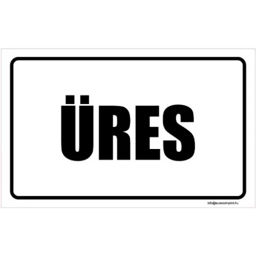 Üres