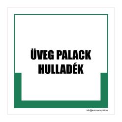 Üveg palack hulladék