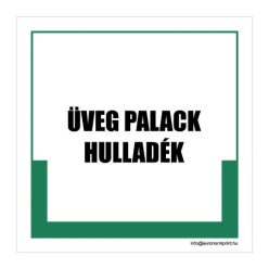 Üveg palack hulladék