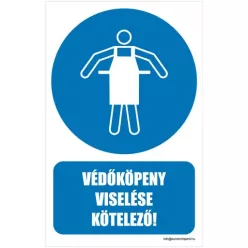 Védőkötény viselése kötelező