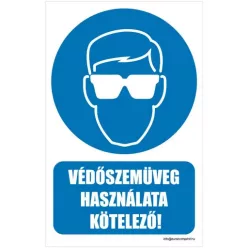 Védőszemüveg használata kötelező!