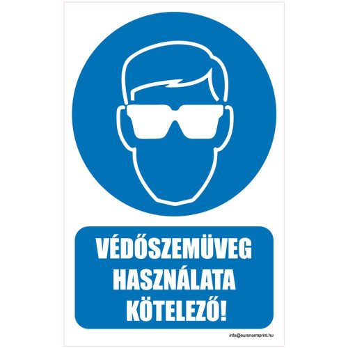 Védőszemüveg használata kötelező!