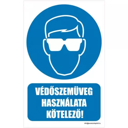 Védőszemüveg használata kötelező!