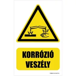Vigyázat! Korrózióveszély