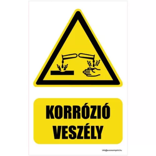 Vigyázat! Korrózióveszély