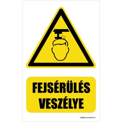 Vigyázz! Fejsérülés veszélye