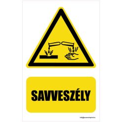 Vigyázz! Savveszély