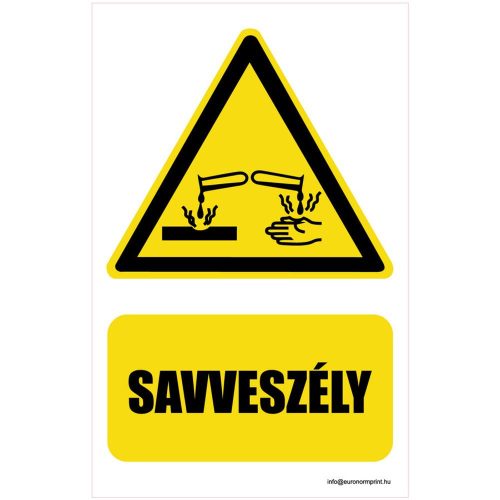 Vigyázz! Savveszély