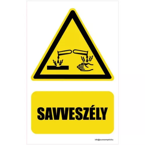 Vigyázz! Savveszély