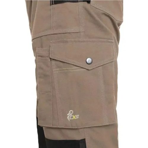 CXS STRETCH kantáros munkásnadrág (bézs)