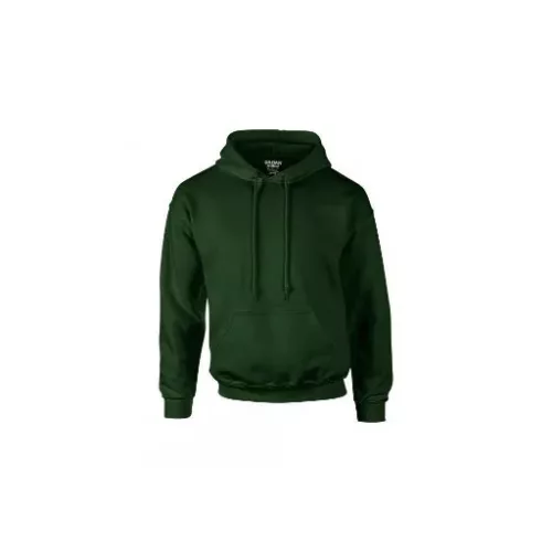 Gildan Dryblend kapucnis pulóver (sötétzöld)