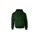 Gildan Dryblend kapucnis pulóver (sötétzöld)