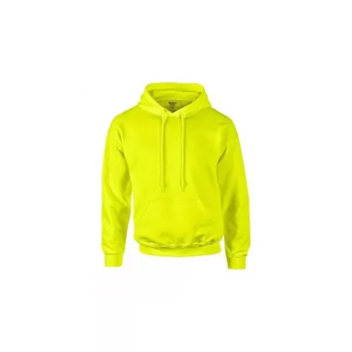 Gildan Dryblend kapucnis pulóver (fluo sárga)