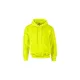 Gildan Dryblend kapucnis pulóver (fluo sárga)